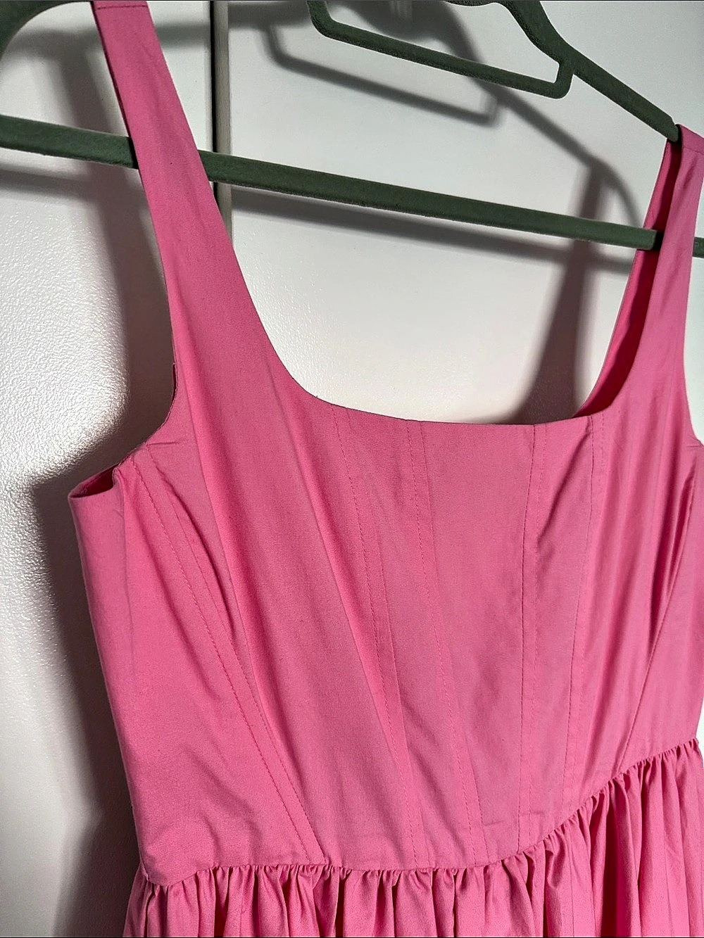 WAYF Jade Poplin Pink Dress - Picture 3 of 7